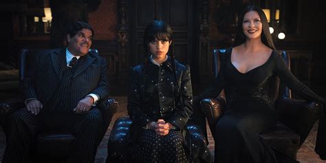 Wednesday Season 2 Morticia Addams Black Costume Tradition Break