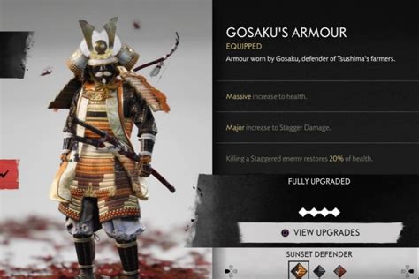 Gosakus Armor Ghost Tsushima