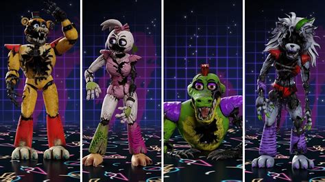Fnaf Security Breach All Animatronics How Scary