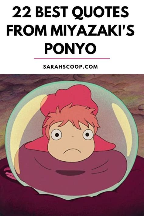 Hayao Miyazaki Ponyo Quotes Best