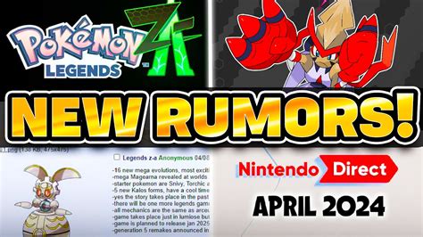 Pokemon Legends Za Mega Evolutions Leak