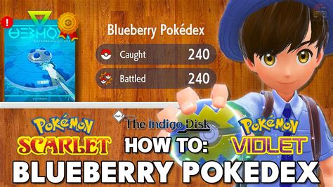 Pokemon Scarlet Violet Complete Blueberry Pokedex