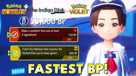 Pokemon Scarlet Violet Earn Bp Fast Indigo Disk Dlc