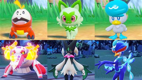 Pokemon Scarlet Violet Starter Evolutions Ranked Best Worst