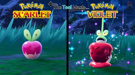 Pokemon Scarlet Violet Evolve Applin Dipplin Teal Mask