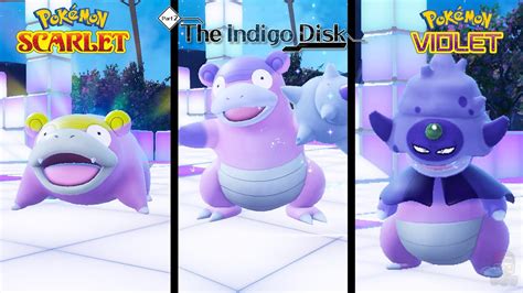 Pokemon Evolve Galarian Slowpoke Slowbro Slowking Indigo Disk
