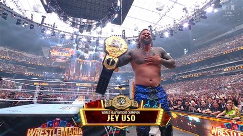 Wwe Jey Uso Wrestlemania World Title Gunther Weak Mistake