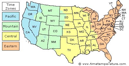 Wisconsin Time Time Zones In Wisconsin United States