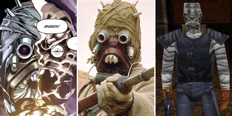 Mandalorian Star Wars Tusken Raiders Faces Under Masks