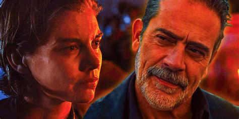 Threadwill Negan And Maggie Get Together In The Walking Dead Dead City Season 2