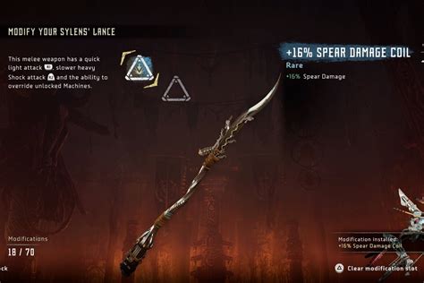 Upgrade Spear Horizon Zero Dawn