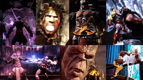 God War All Greek Gods Kratos Meets Kills