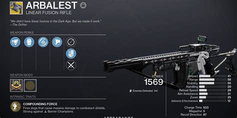 Arbalest Catalyst Exotic Unlock Destiny 2