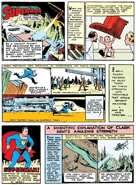 Superman First Comic Appearance Explained