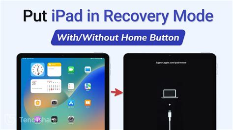 Apple Ipad Recovery Mode Home Button With Without How