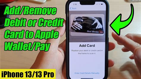 Apple Pay Iphone Add Remove Credit Debit Cards How