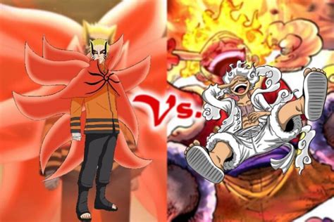 One Piece Luffy Gear Fifth Vs Naruto Baryon