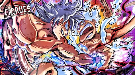 One Piece Luffy Gear 5 Vs Goku Saiyan