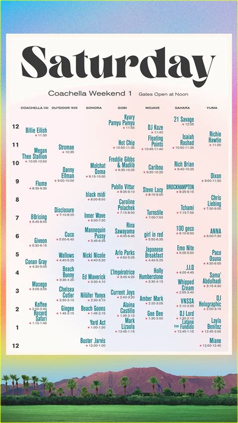 Coachella Set Times