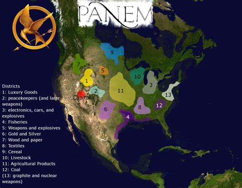 Hunger Games World Map Panem Guide Locations