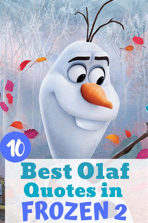 Disney Frozen Olaf Greatest Quotes