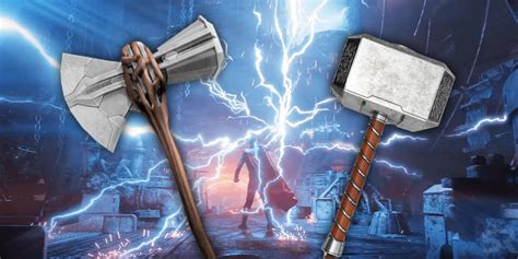 Thor Weapons Stormbreaker Mjolnir Ax Hammer More Powerful