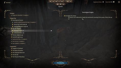 Baldurs Gate 3 Quests Before Shadowfell Act 2