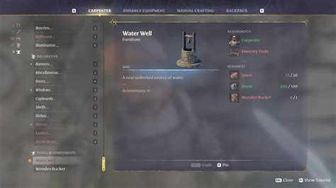 Enshrouded How To Craft Water Well