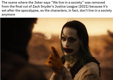 Justice League Snyder Cut We Live Society Meme Explained