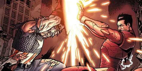 Iron Man Captain America Fight Beat Stronger