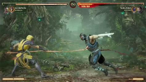 Mortal Kombat 2 Scorpion Fight Sub Zero Rematch Op Ed