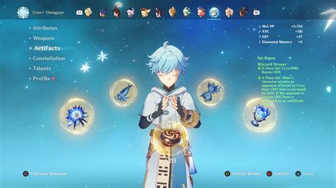 Best Chongyun Build Genshin Impact Weapons Artifacts Talents