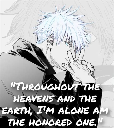 Best Gojo Satoru Quotes In Jujutsu Kaisen Anime Manga