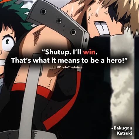 Best Bakugo Quotes Mha Hero Academia