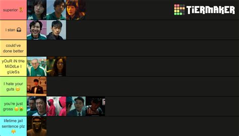 Best Squid Game Players Ranked List