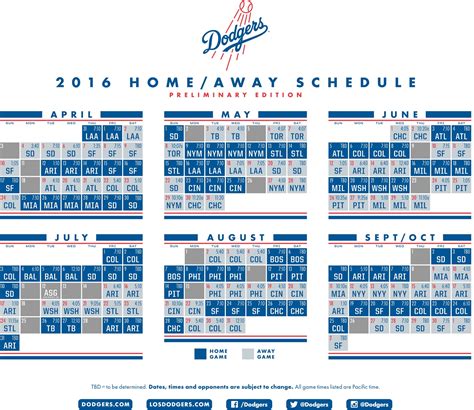 Dodgers Schedule