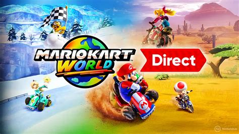 Mario Kart World Nintendo Direct Date Time Watch