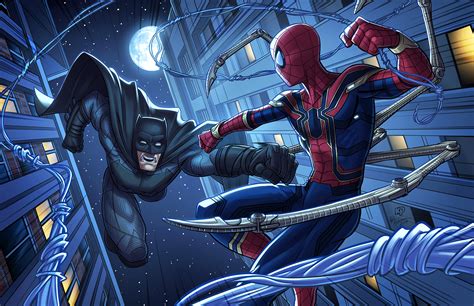 Marvel Dc Comics Crossover 2025 Art Batman Spider Man