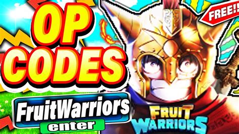 Roblox Fruit Warriors Codes Promo