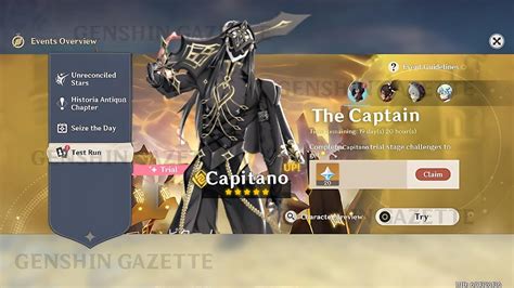 Genshin Impact 53 Leaks Capitano Playable Death