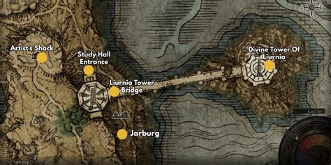 Elden Ring Carian Study Hall Map Tower Liurnia