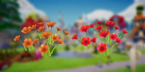 Red Orange Nasturtium Disney Dreamlight Valley
