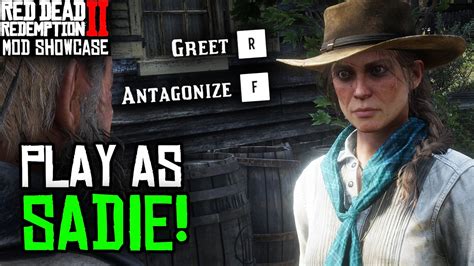 Red Dead Redemption 2 Playable Sadie Adler Mod