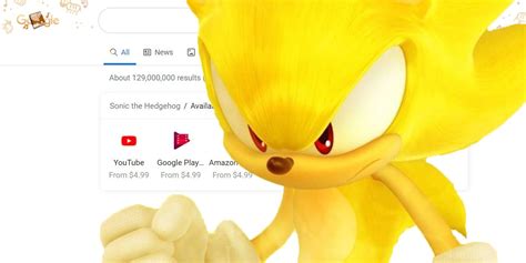 Sonic Hedgehog Google Search Easter Egg Super Sonic Explained