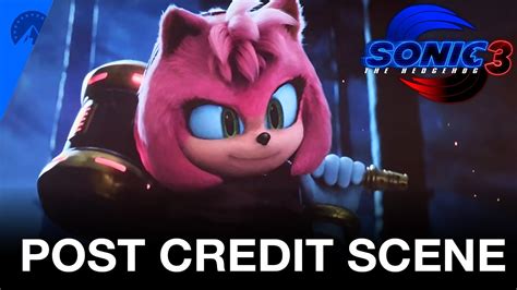 Sonic The Hedgehog 3 Post Credits Amy Metal Sonic Cameo Director Explained