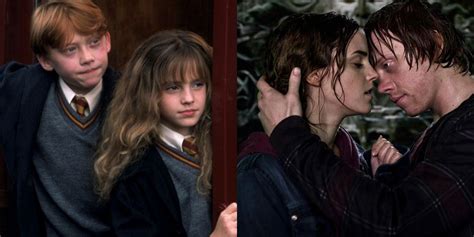 Harry Potter Ron Hermione Relationship Timeline Each Movie
