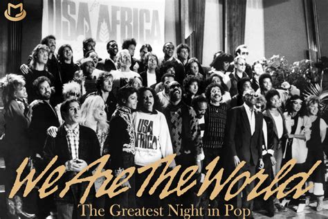 Greatest Night In Pop We Are The World Singers Performers 1985