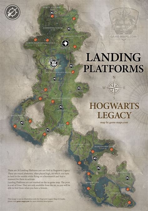 Hogwarts Legacy Landing Platform Locations