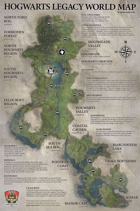 Hogwarts Legacy Map Size How Big