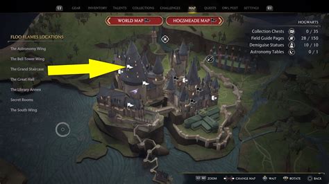 Hogwarts Legacy South Wing Field Guide Page Locations